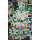 六呎白色裝飾聖誕樹-綠色系